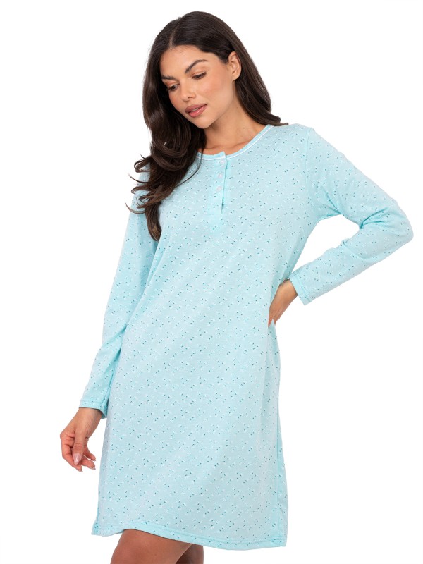 Koszula nocna-DU-KN-FP-105.36-mietowy