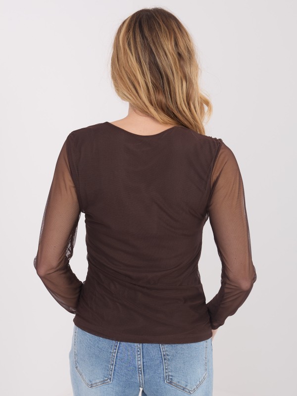 Bluzka-IT-BZ-21915.57-ciemny brązowy