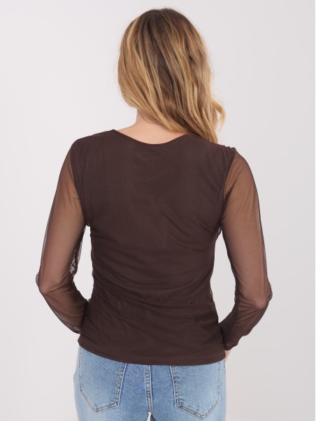 Bluzka-IT-BZ-21915.57-ciemny brązowy