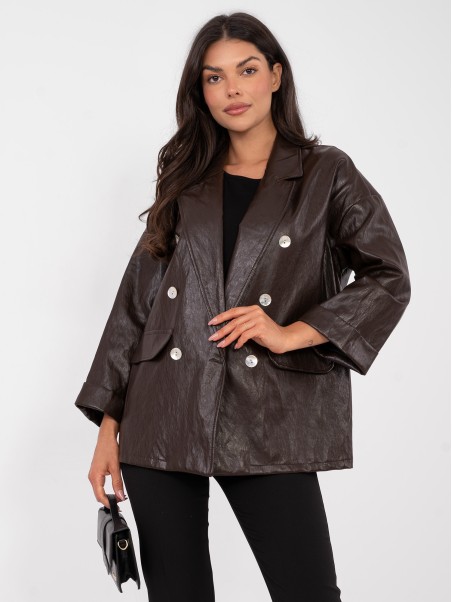 Švarkas-IT-MA-FL10061.51-tamsiai ruda