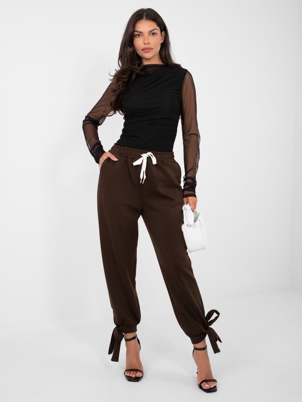 Spodnie-IT-SP-9987.16-ciemny brązowy 2