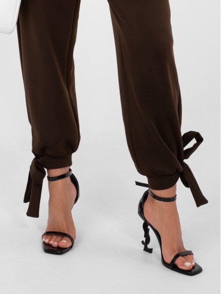 Spodnie-IT-SP-9987.16-ciemny brązowy