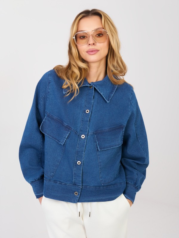 Švarkas-IT-KR-FL10071.09P-tamsiai mėlyna