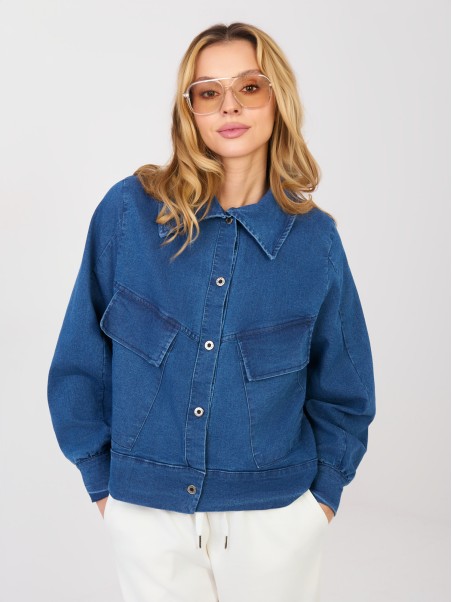 Švarkas-IT-KR-FL10071.09P-tamsiai mėlyna