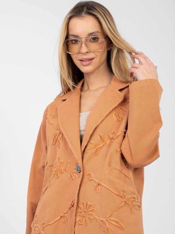 Švarkas-IT-MA-FL9992.97-tamsiai oranžinė