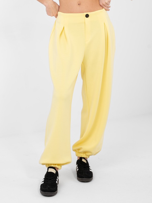 Kelnės-IT-SP-9995.12P-šviesiai geltonos