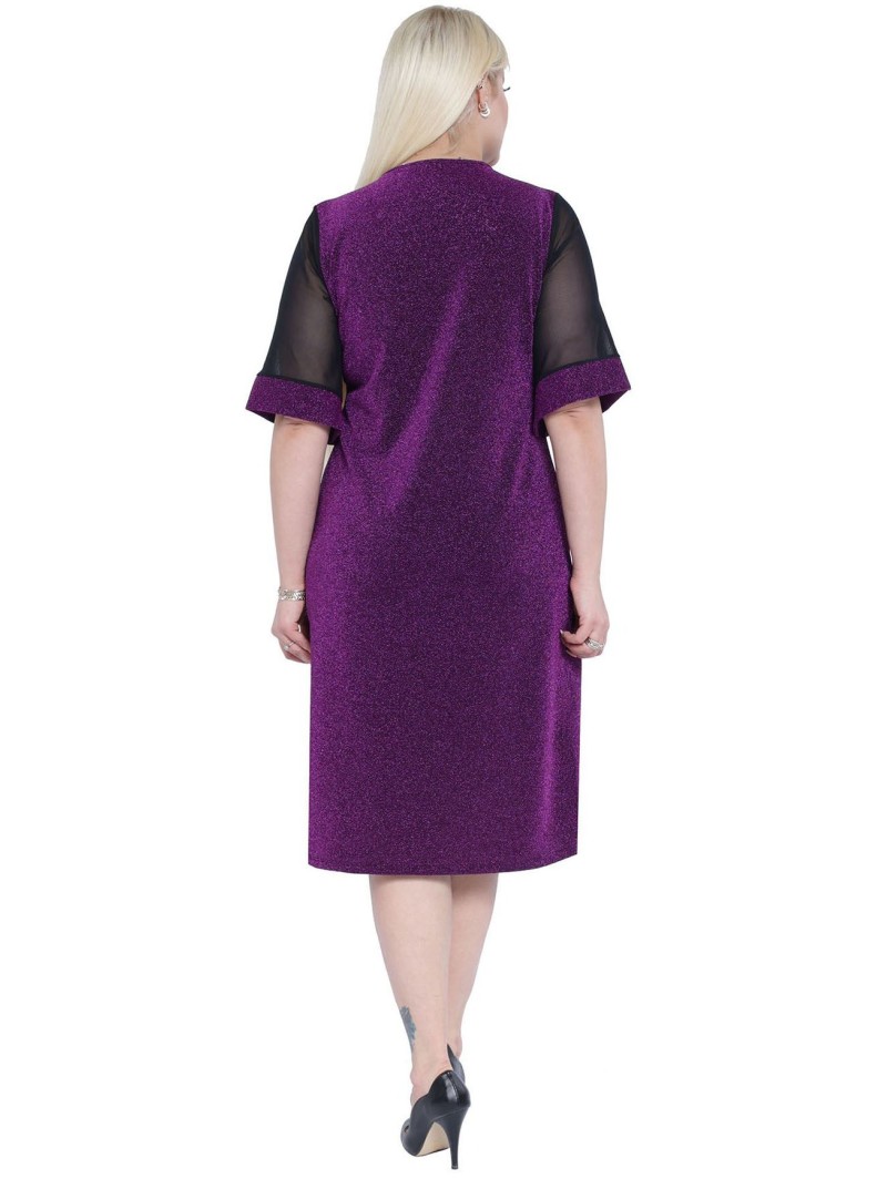 Elegantiška violetinė suknelė ❤️ Suknelės apkūnioms