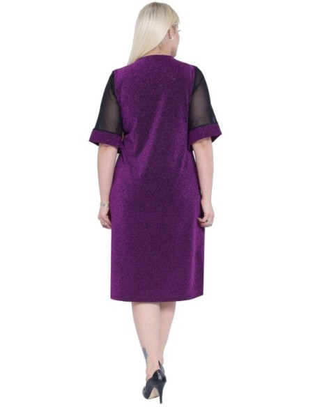 Elegantiška violetinė suknelė ❤️ Suknelės apkūnioms