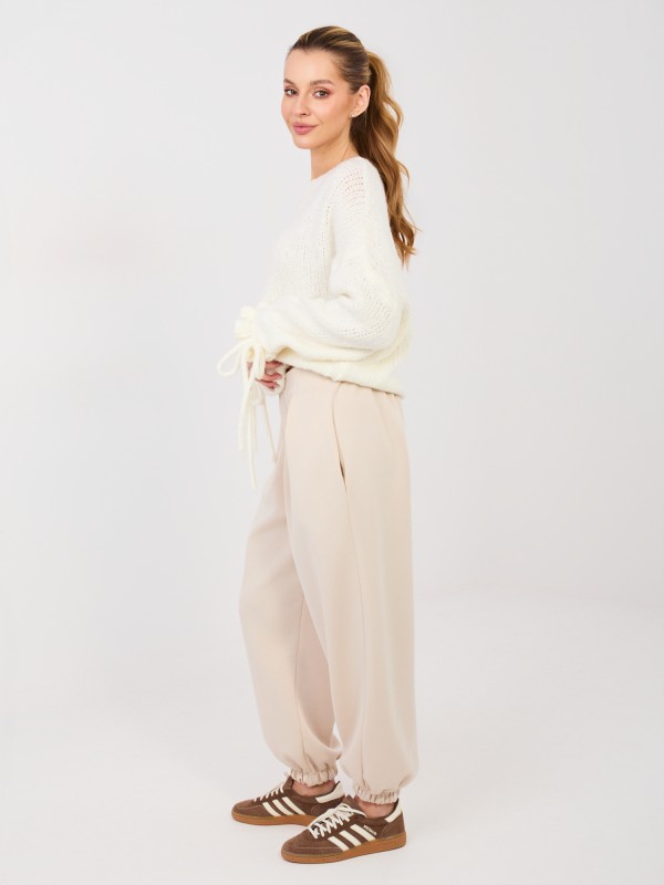 Kelnės-IT-SP-9995.16P-šviesiai smėlio spalvos