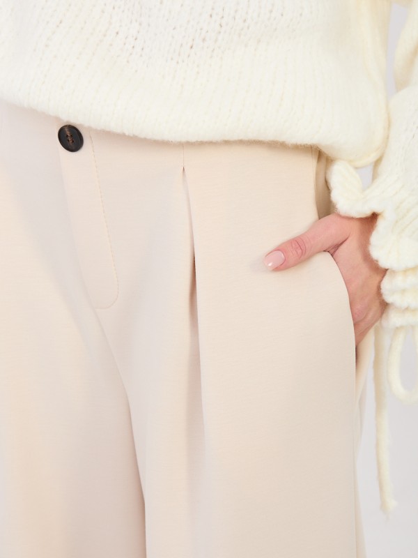 Kelnės-IT-SP-9995.16P-šviesiai smėlio spalvos