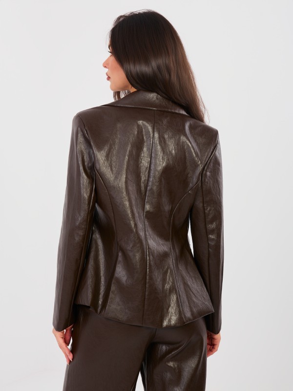 Švarkas-IT-MA-FL10092.15-tamsiai ruda