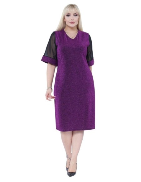Elegantiška violetinė suknelė ❤️ Suknelės apkūnioms