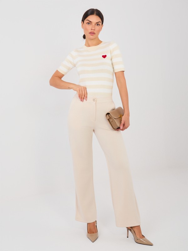 Kelnės-IT-SP-22209.15-šviesiai smėlio spalvos