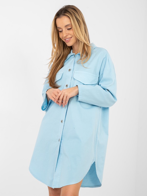 Suknelė-IT-SK-FL6071.70-šviesiai mėlyna