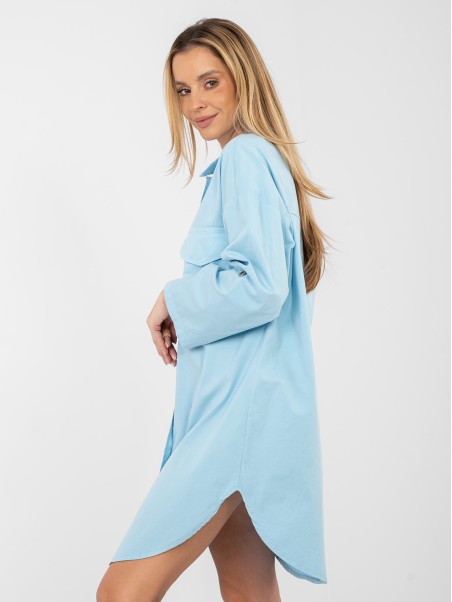 Suknelė-IT-SK-FL6071.70-šviesiai mėlyna