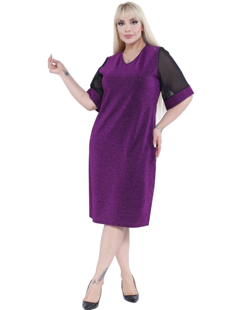 Elegantiška violetinė suknelė ❤️ Suknelės apkūnioms