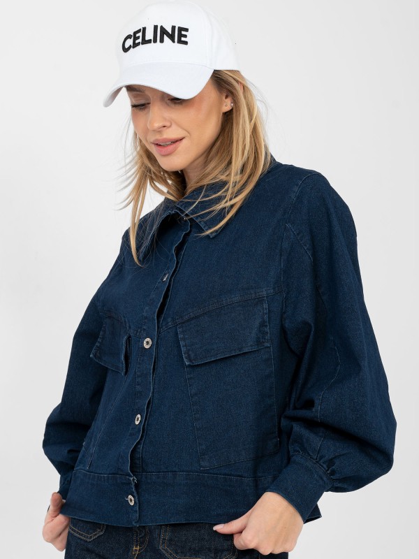 Švarkas-IT-KR-FL10071.09P-tamsiai mėlyna