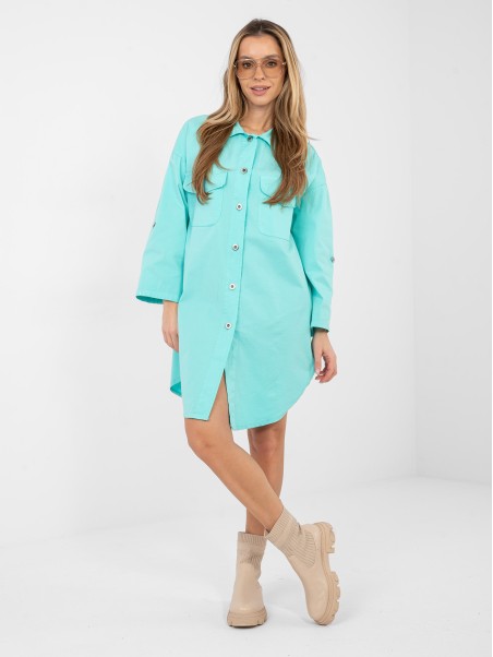 Suknelė-IT-SK-FL6071.70-turkio spalvos