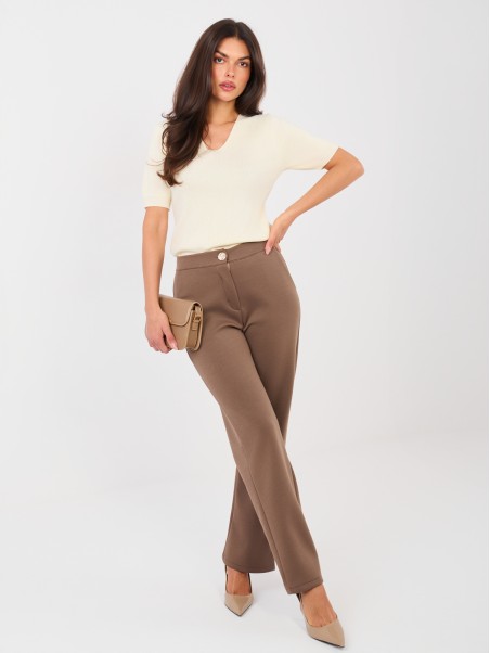 Kelnės-IT-SP-22209.15-tamsiai smėlio spalvos