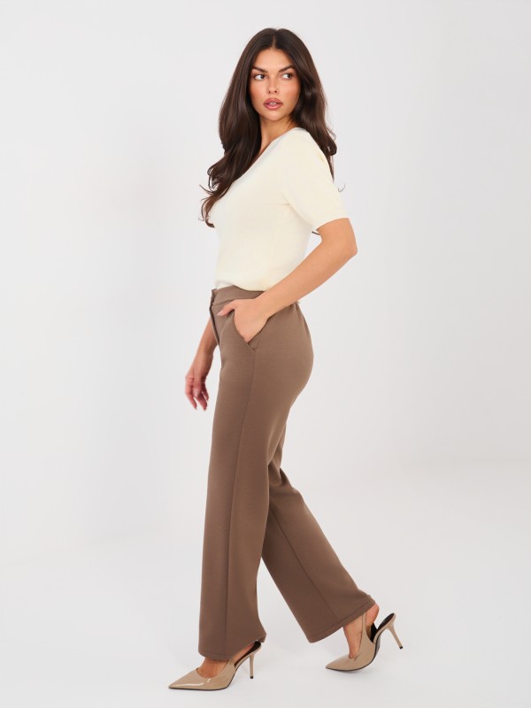 Kelnės-IT-SP-22209.15-tamsiai smėlio spalvos