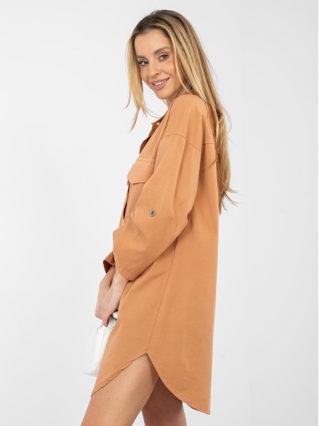 Suknelė-IT-SK-FL6071.70-tamsiai oranžinė