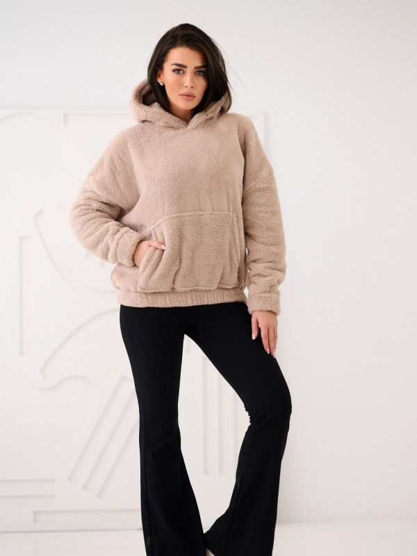 Džemperis-CS-BL-BT1029.97P-šviesiai smėlio spalvos