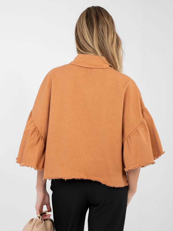 Švarkas-IT-KR-FL9998.85-tamsiai oranžinė