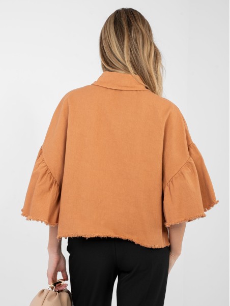 Švarkas-IT-KR-FL9998.85-tamsiai oranžinė