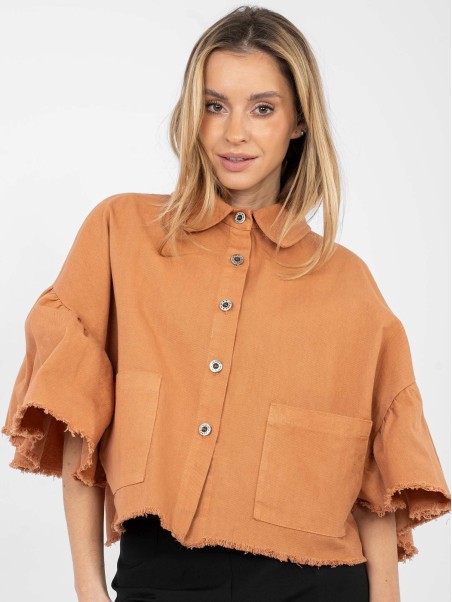 Švarkas-IT-KR-FL9998.85-tamsiai oranžinė