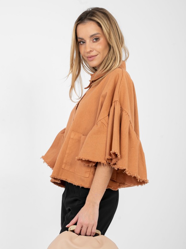 Švarkas-IT-KR-FL9998.85-tamsiai oranžinė