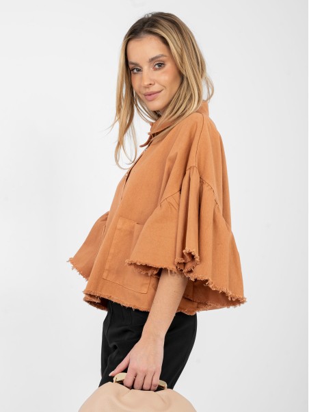 Švarkas-IT-KR-FL9998.85-tamsiai oranžinė