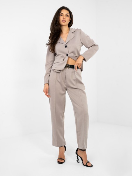 Kelnės-IT-SP-10006.76-tamsiai smėlio spalvos