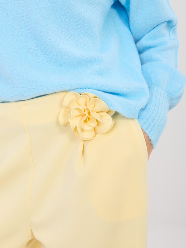 Kelnės-IT-SP-22197.61-šviesiai geltonos 2