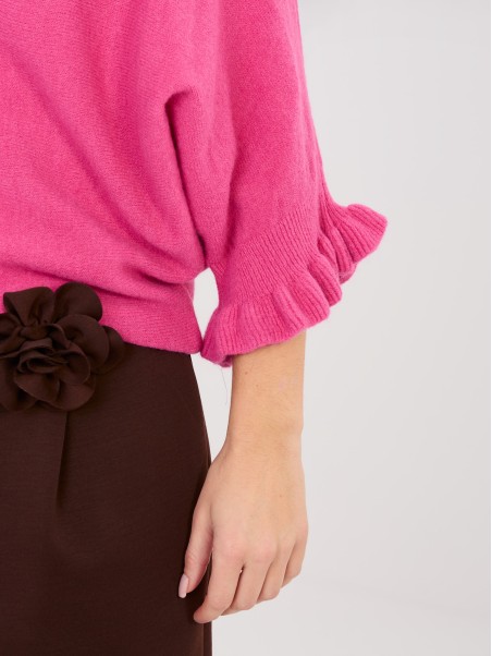 Megztinis-MI-SW-3675.01P-tamsiai rožinis