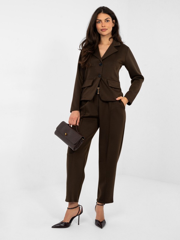 Švarkas-IT-MA-22201.82-tamsiai ruda