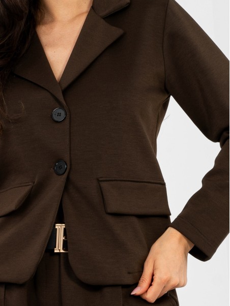 Švarkas-IT-MA-22201.82-tamsiai ruda