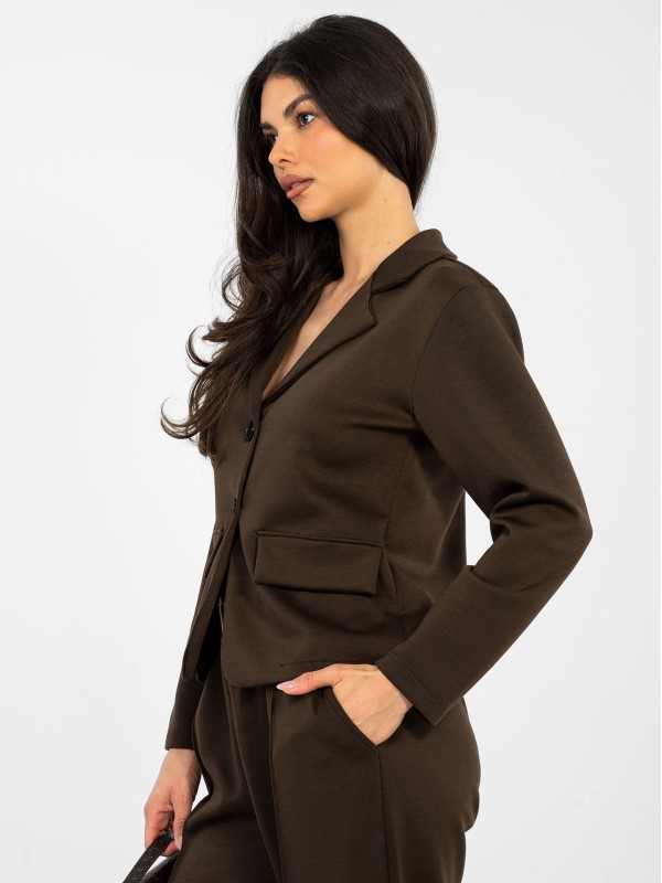 Švarkas-IT-MA-22201.82-tamsiai ruda