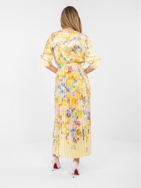 Suknelė-IT-SK-18828.92-šviesiai geltona