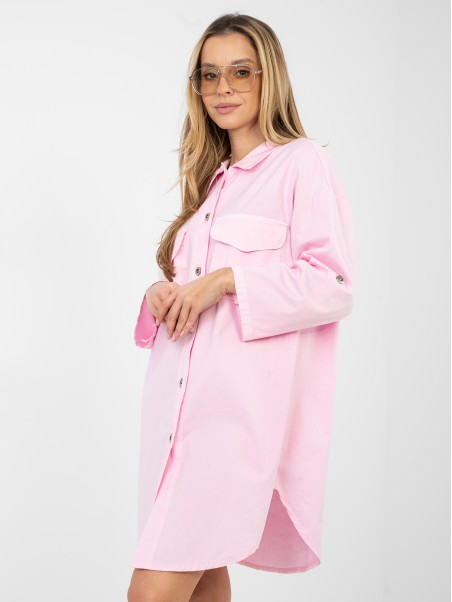 Suknelė-IT-SK-FL6071.70-šviesiai rožinė