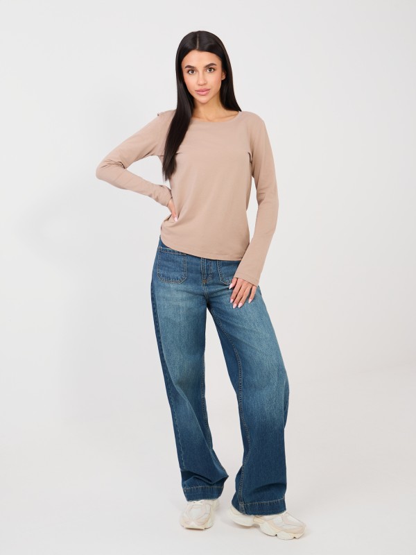 Palaidinė-RV-BZ-A1093.77-tamsiai smėlio spalvos