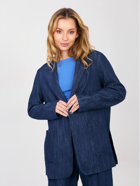 Švarkas-IT-MA-FL7703.21P-tamsiai mėlyna