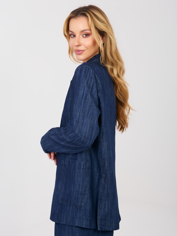 Švarkas-IT-MA-FL7703.21P-tamsiai mėlyna