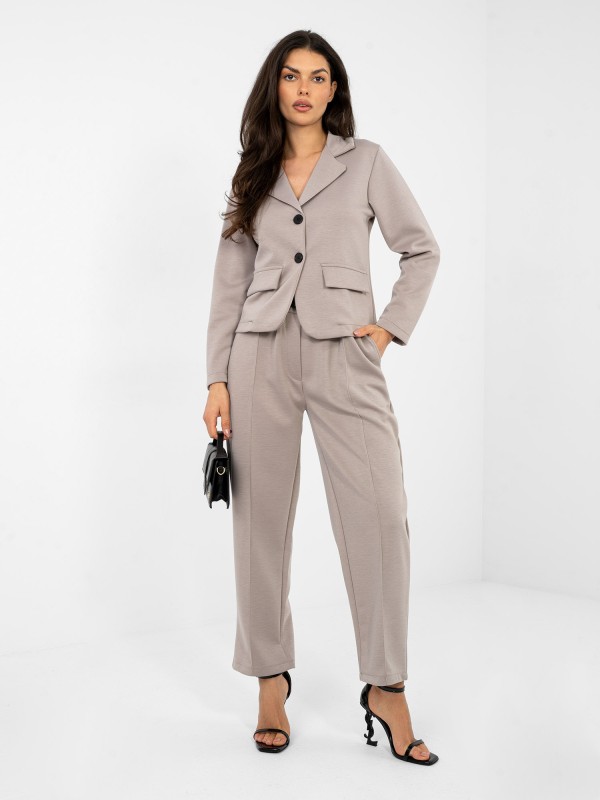 Švarkas-IT-MA-22201.82-tamsiai smėlio spalvos