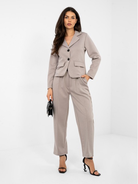 Švarkas-IT-MA-22201.82-tamsiai smėlio spalvos