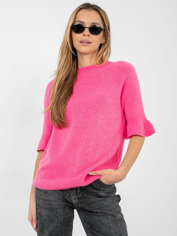 Megztinis-MI-SW-1901.66-tamsiai rožinis