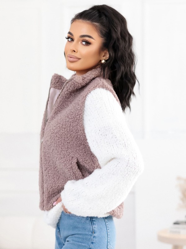 Liemenė-CS-KZ-1403.00P-tamsiai smėlio spalvos