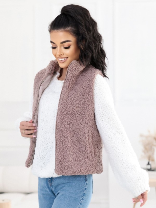 Liemenė-CS-KZ-1403.00P-tamsiai smėlio spalvos