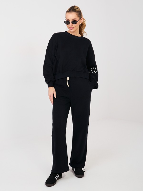 Sportinės kelnės-NS-DR-NS26101.12-juodos