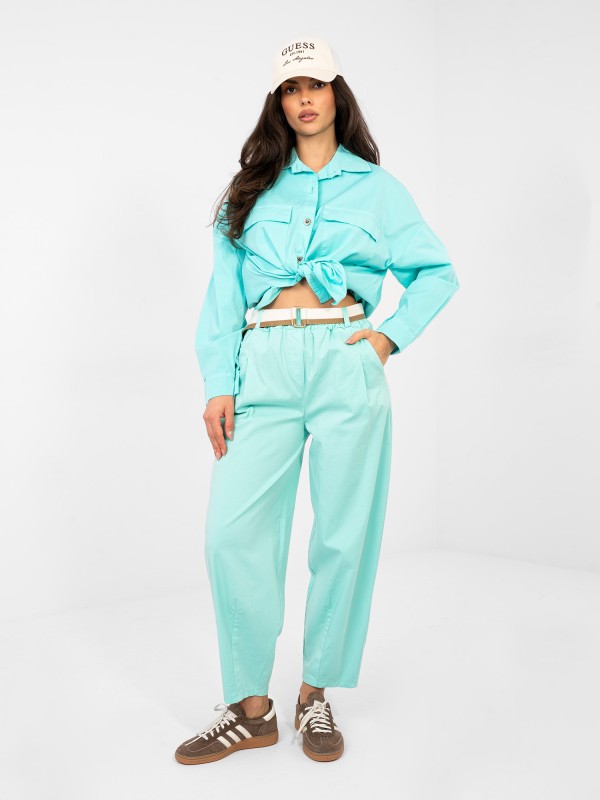 Kelnės-IT-SP-FL10125.80-mėtos spalvos