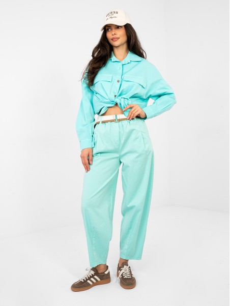 Kelnės-IT-SP-FL10125.80-mėtos spalvos